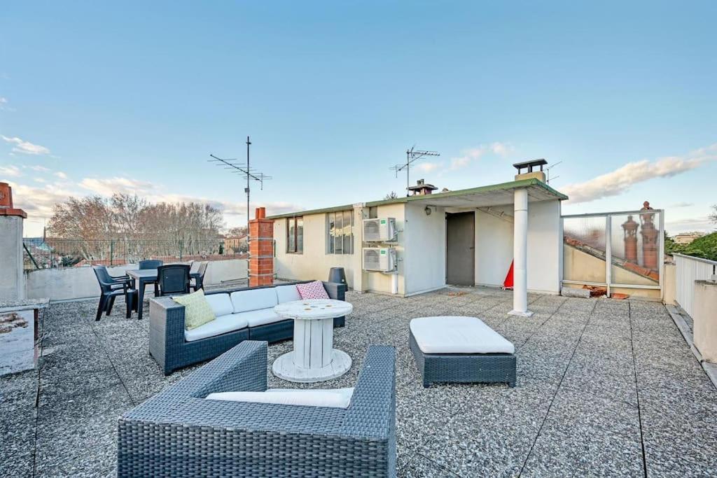 The Rooftop - Ac Clim - Wi-Fi - Parking Gratuit Dans La Rue Avignon Luaran gambar